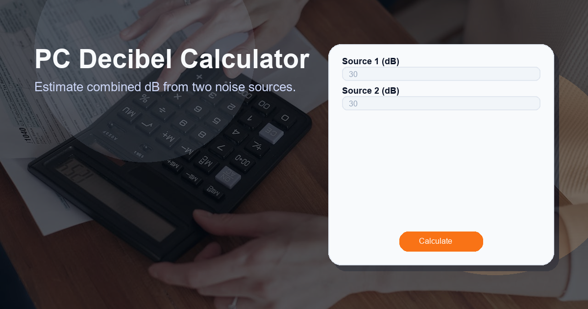 PC Decibel Calculator